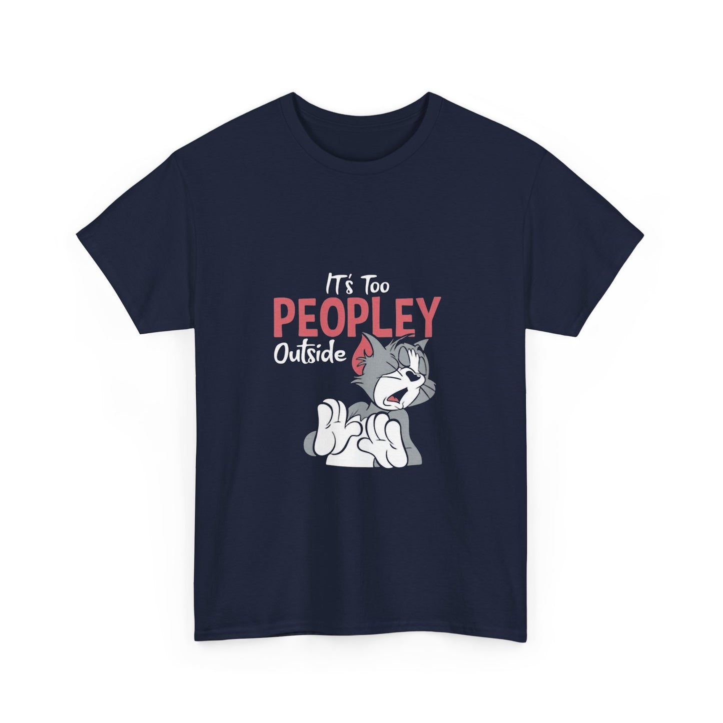 Unisex - Playful Cat Graphic T-Shirt