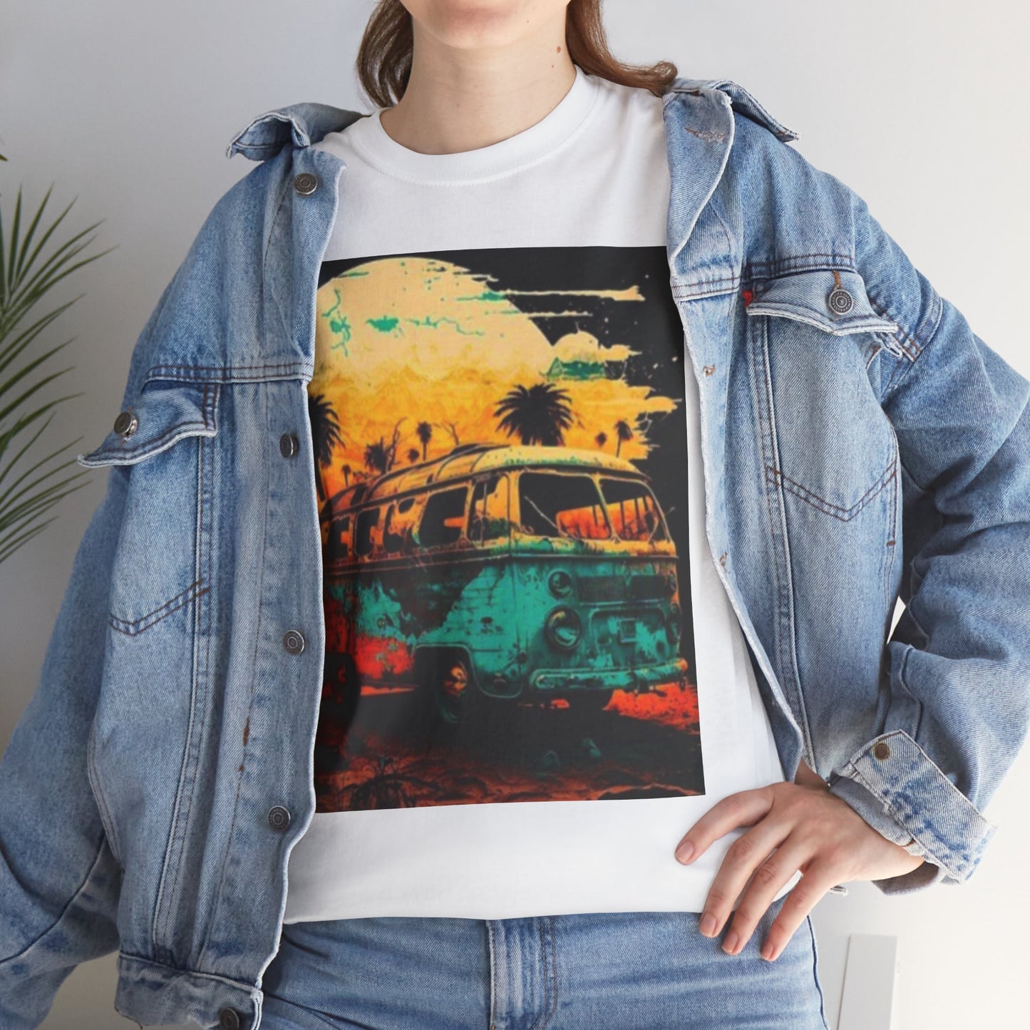 Vibrant Retro Van Unisex T.shirt