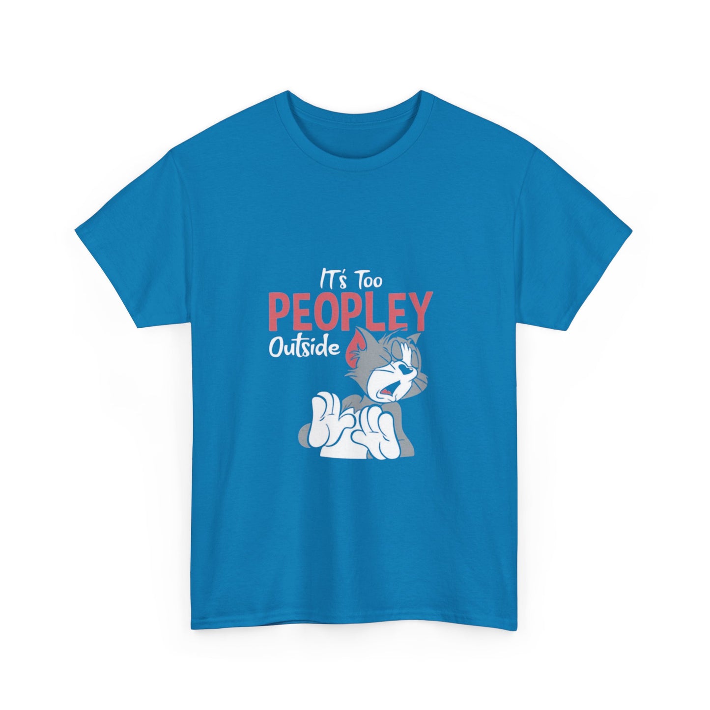 Unisex - Playful Cat Graphic T-Shirt