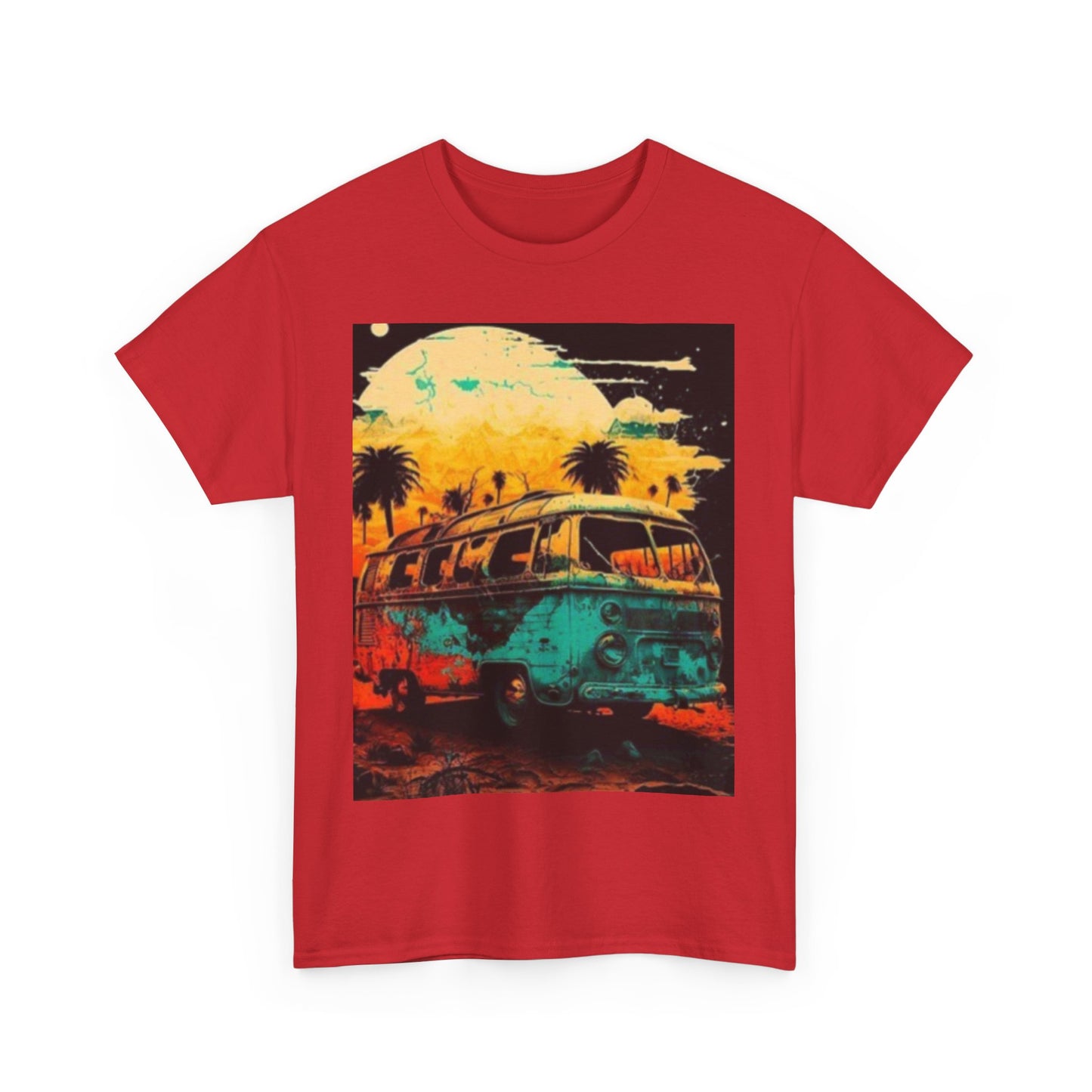 Vibrant Retro Van Unisex T.shirt