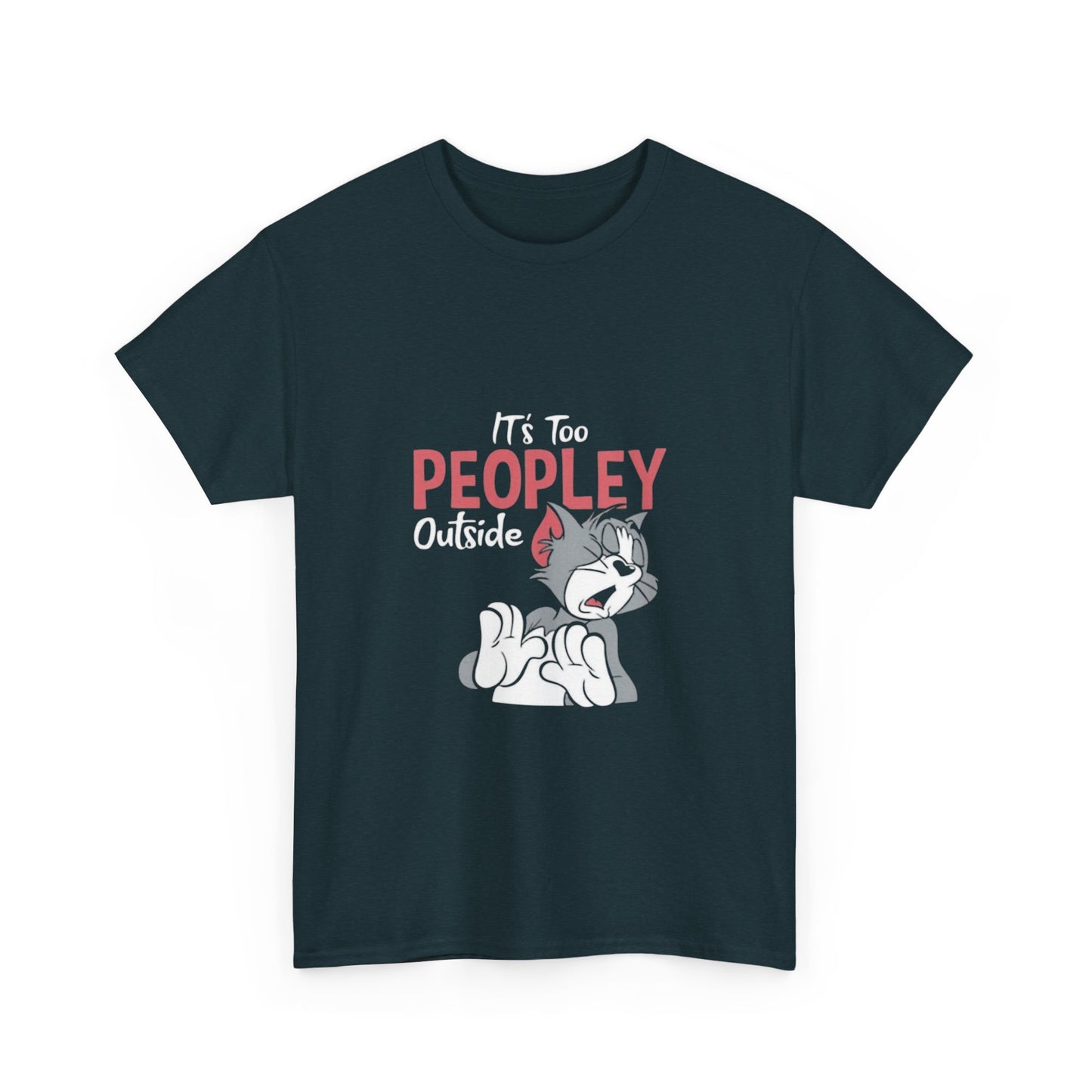Unisex - Playful Cat Graphic T-Shirt