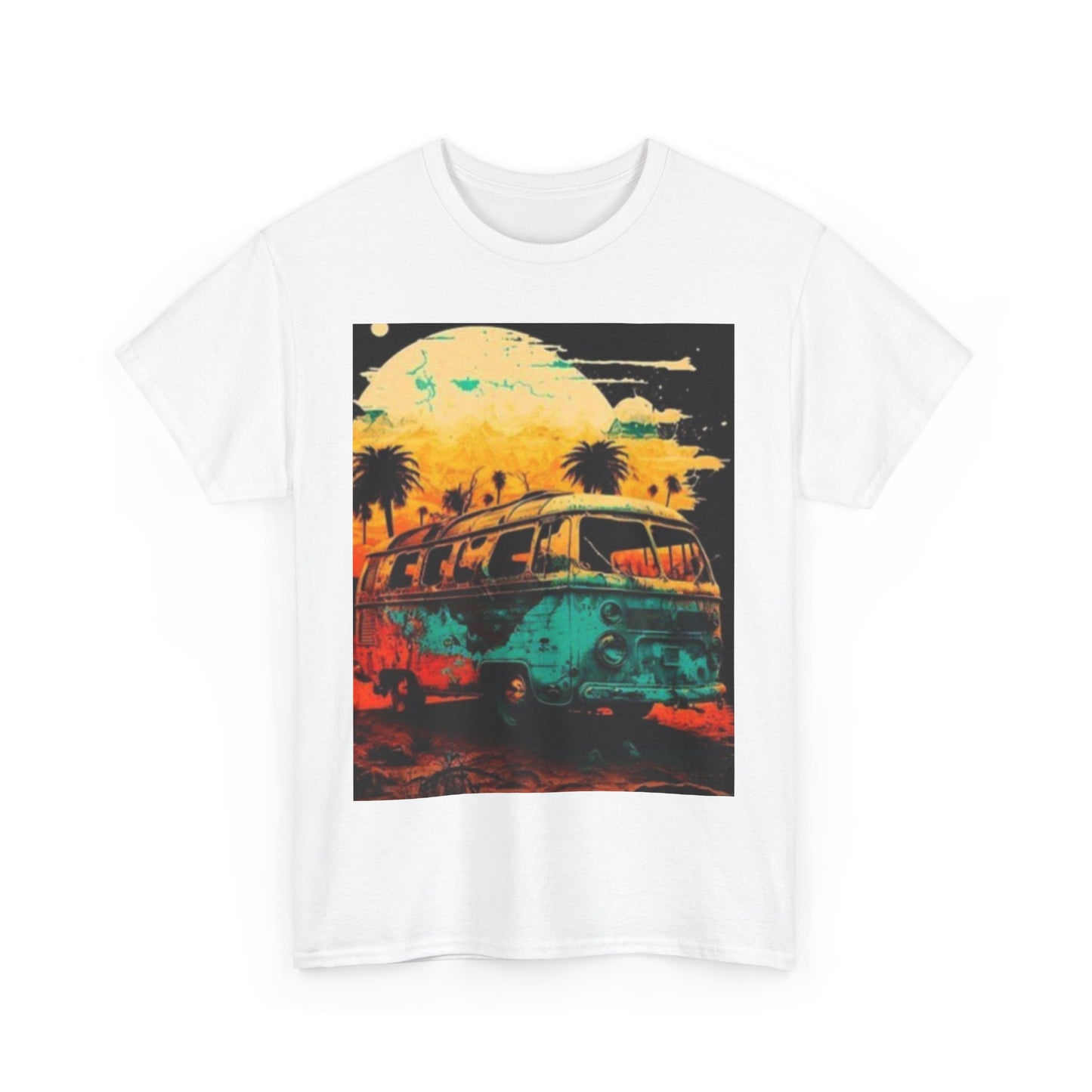 Vibrant Retro Van Unisex T.shirt