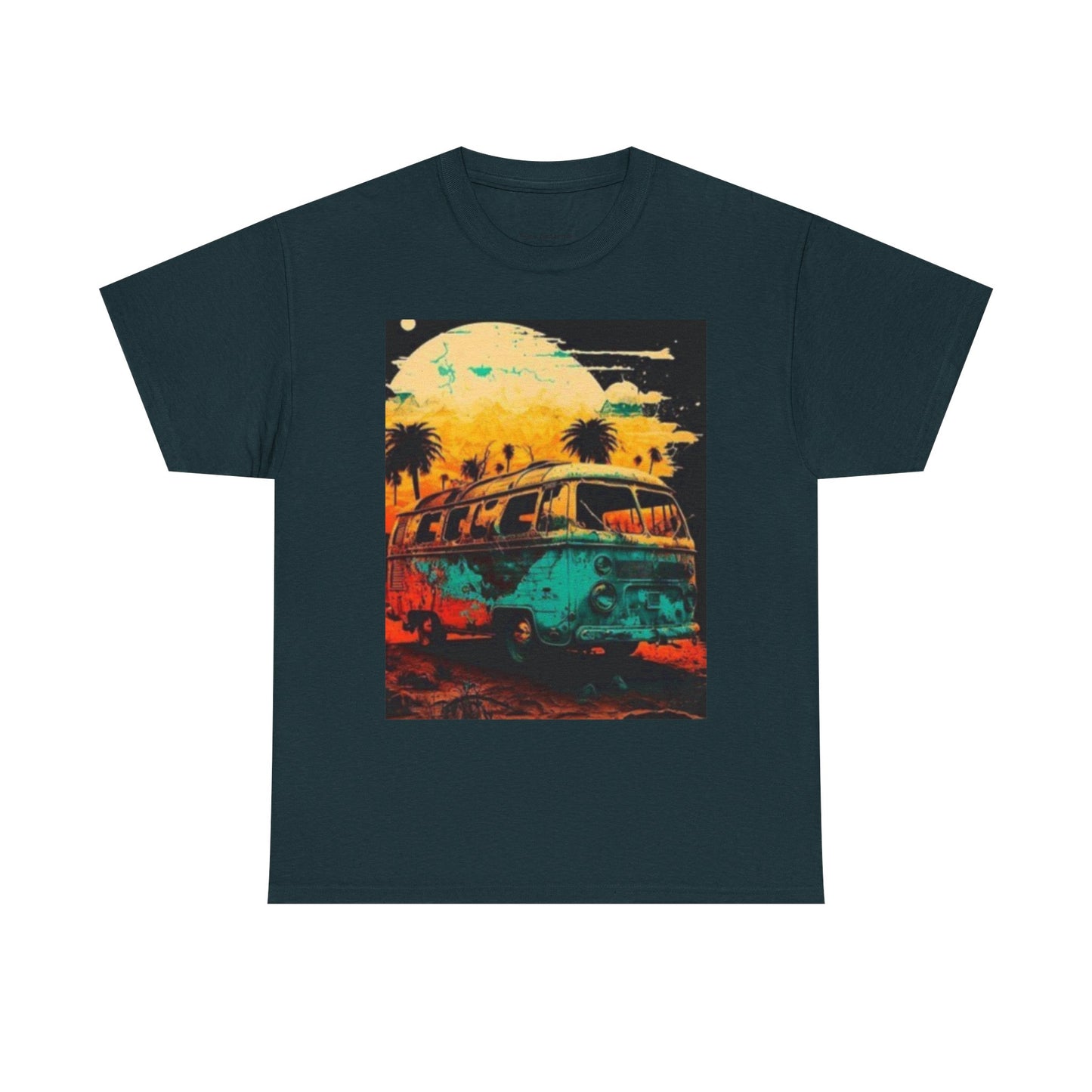 Vibrant Retro Van Unisex T.shirt