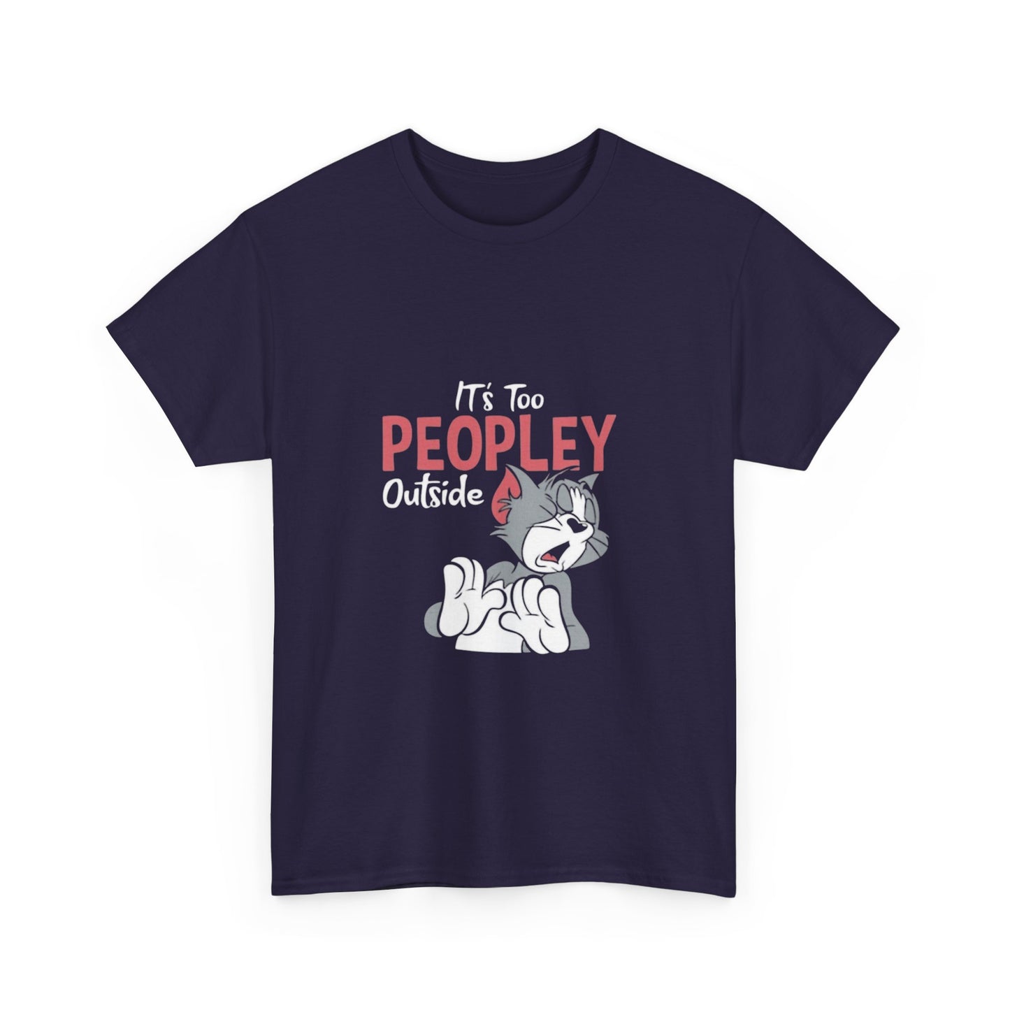 Unisex - Playful Cat Graphic T-Shirt
