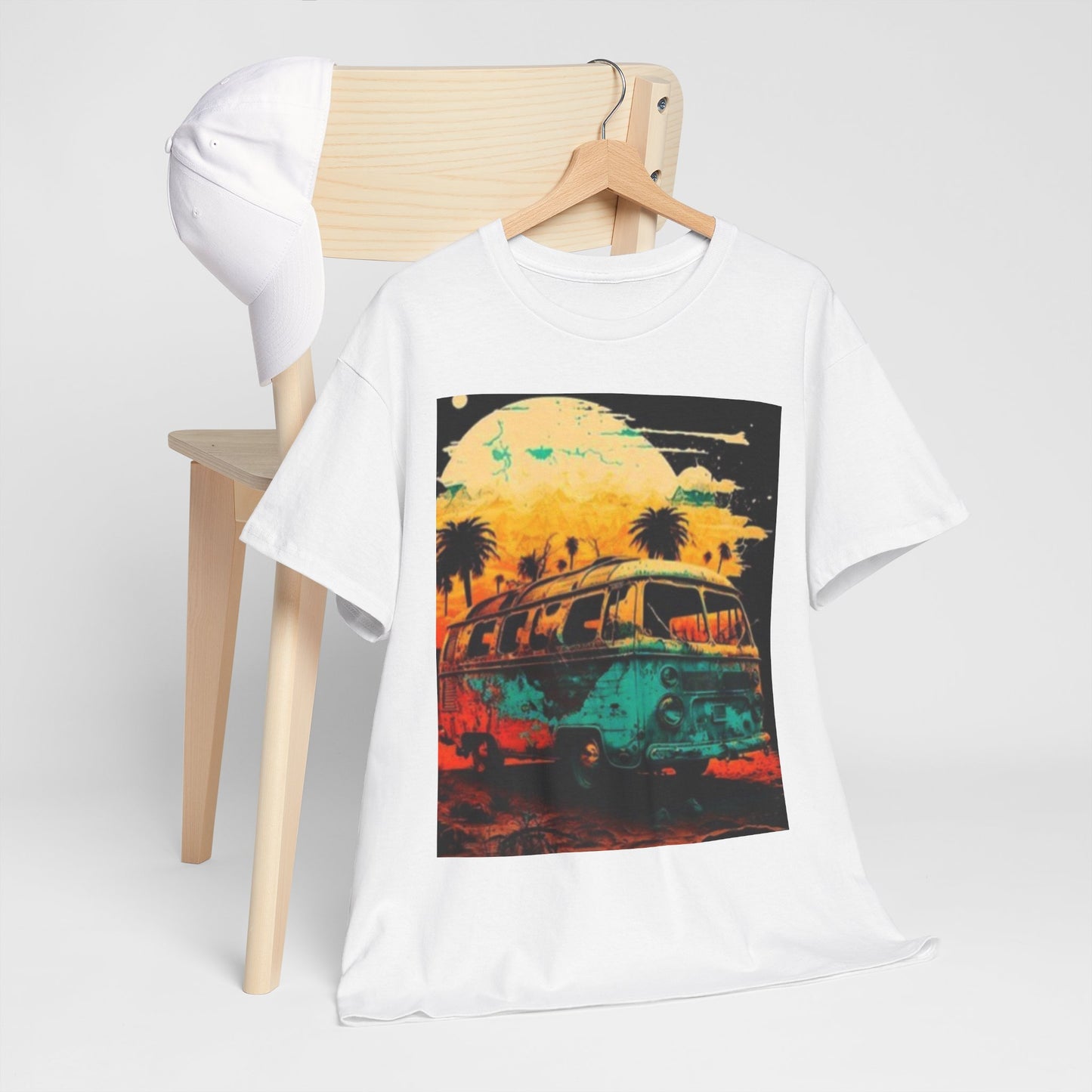 Vibrant Retro Van Unisex T.shirt