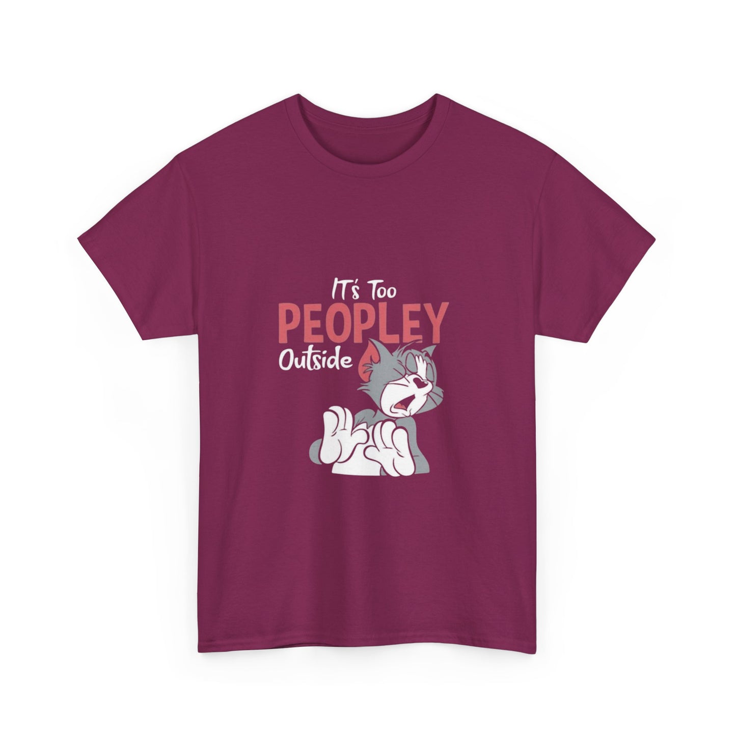 Unisex - Playful Cat Graphic T-Shirt