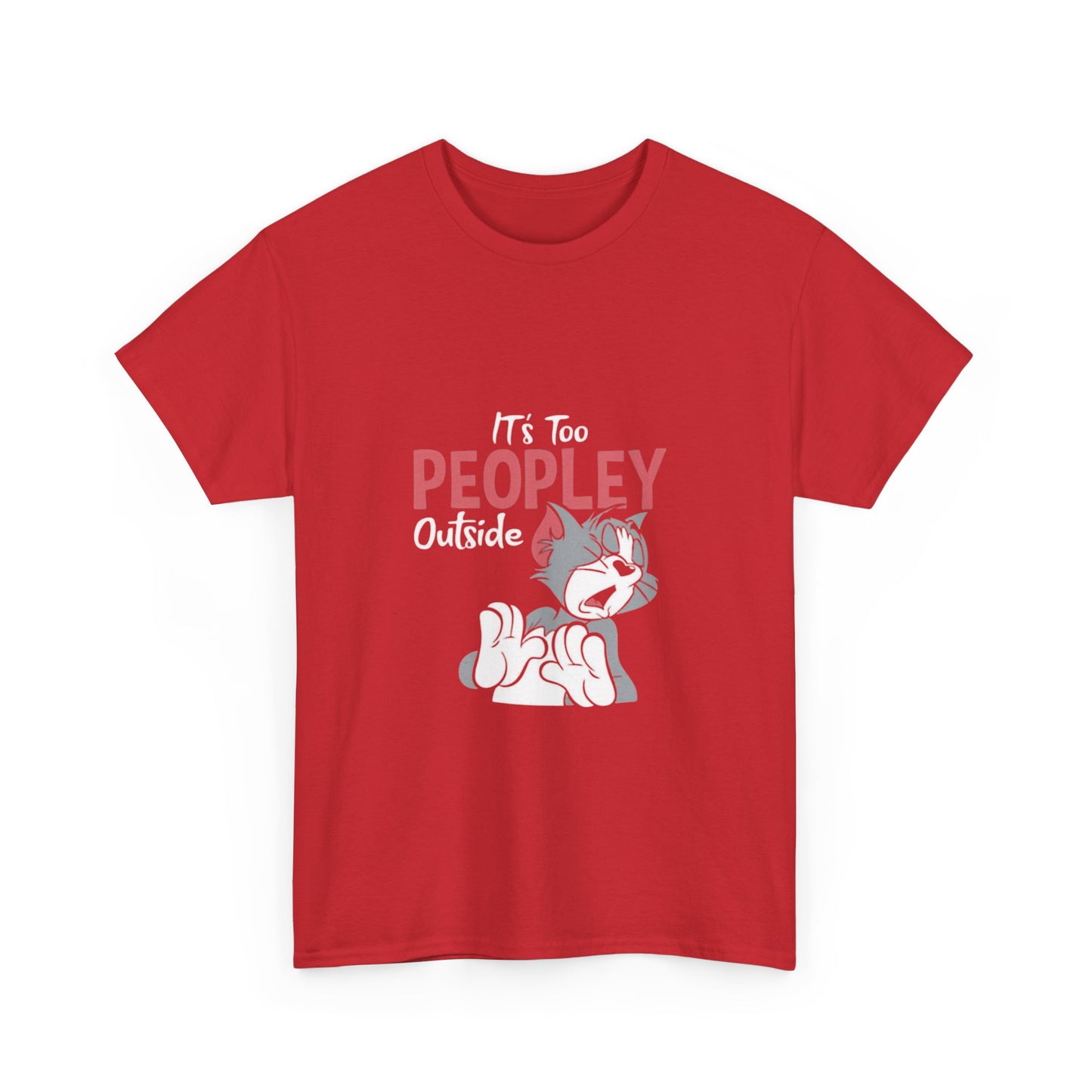 Unisex - Playful Cat Graphic T-Shirt