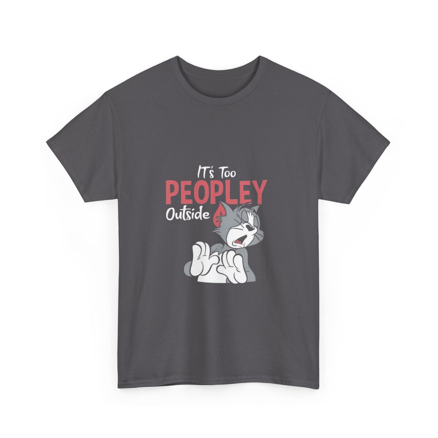 Unisex - Playful Cat Graphic T-Shirt
