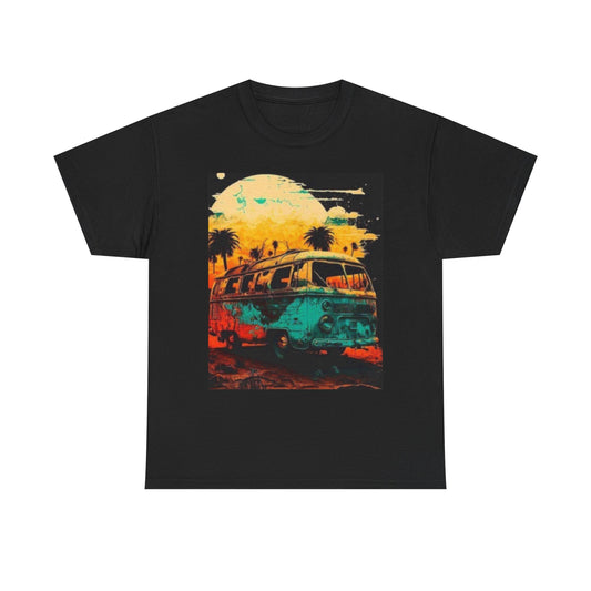 Vibrant Retro Van Unisex T.shirt